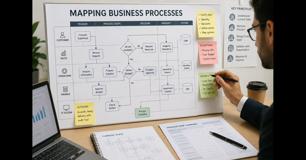 how to map business processes before automation